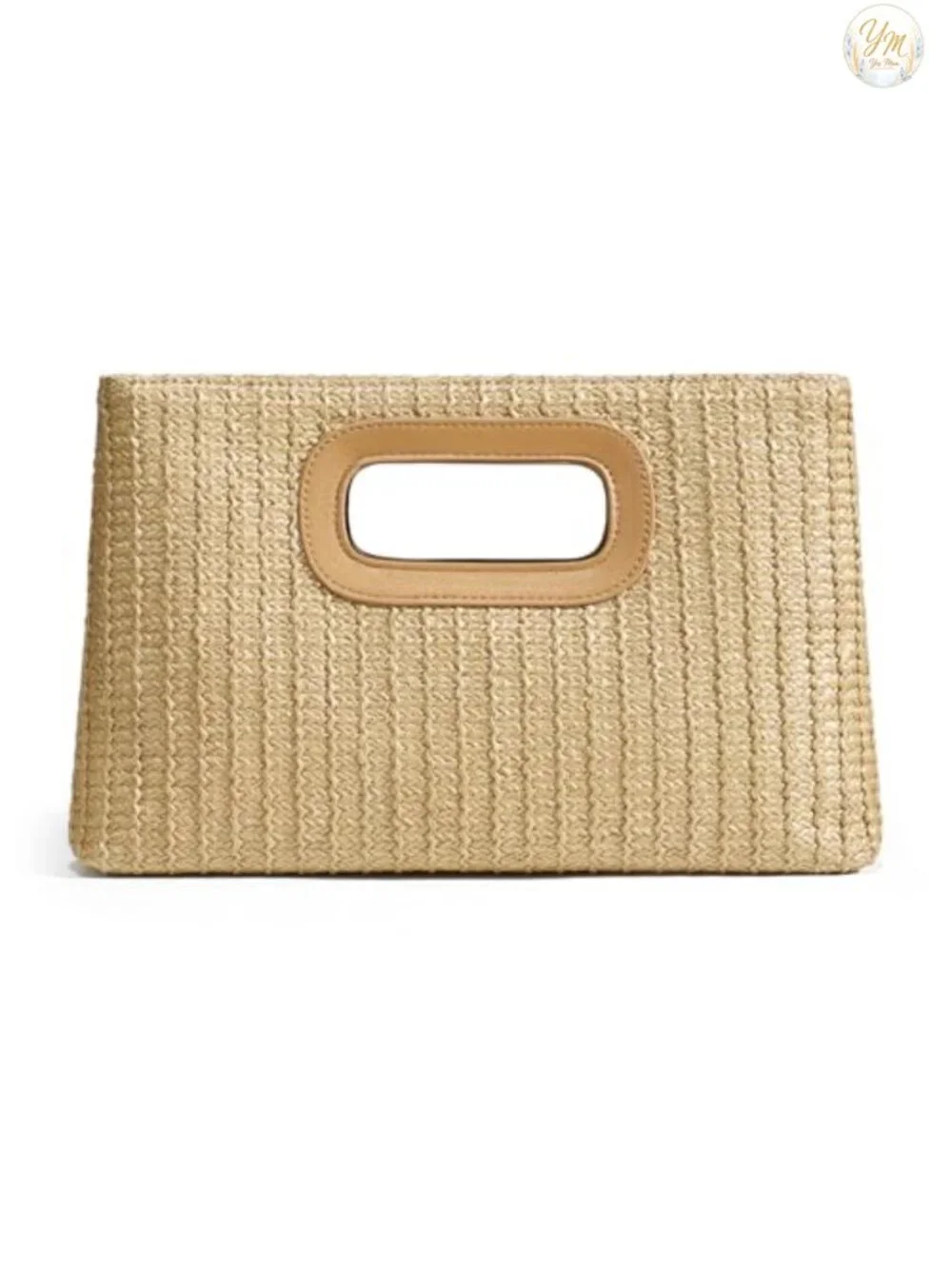 Summer Straw Clutch Purse Women Beach Handbag Boho Raffia Woven Bag